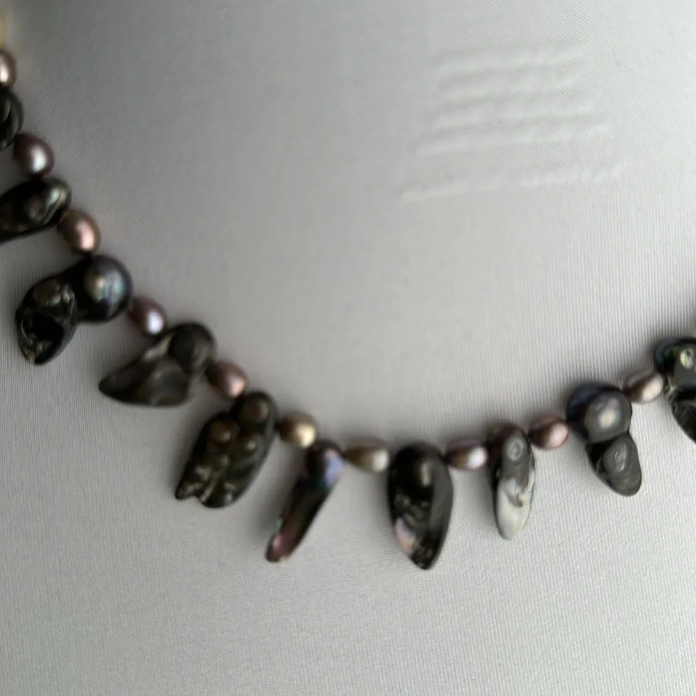 Elegant 925 ITALY real freshwater pearls